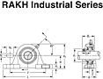 HU pillow block eccentric RAKH IS G Rev